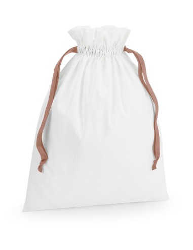 W-W121-Cotton Gift Bag with Ribbon Drawstring